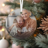 Glamma Oma Script Overlay Ornament Aus Glas