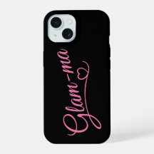 Glamma pink auf schwarz