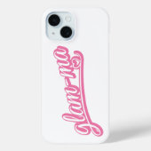 Glamma pink/weiß auf weiß Case-Mate iPhone hülle (Rückseite)