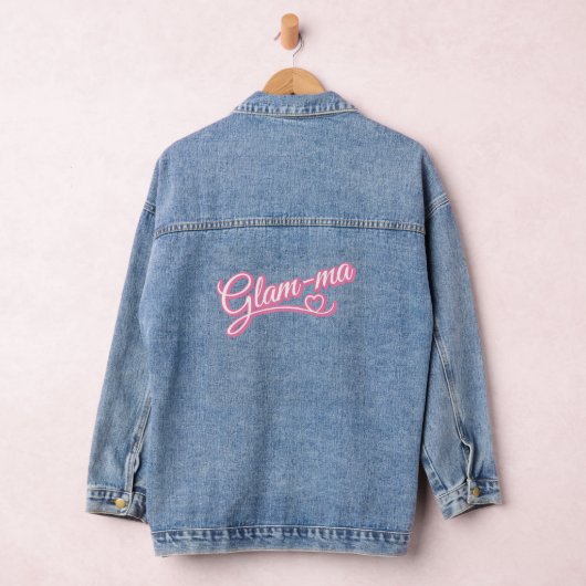 Glamma pink/weiß Denim Jacket Jeansjacke (Hangar)