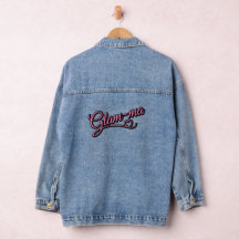 Glamma schwarz/rosa Denim Jacket