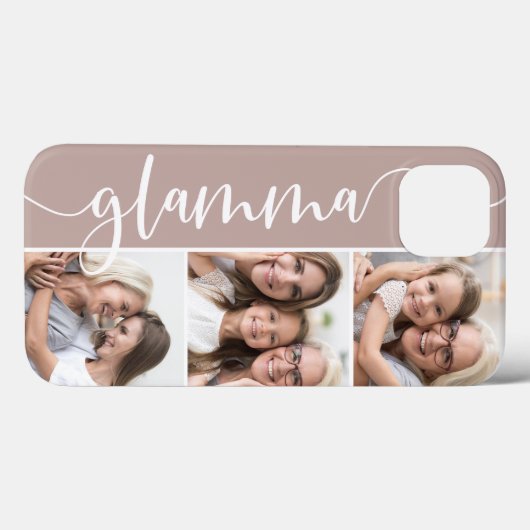 Glamma Script Oma Foto Collage Case-Mate iPhone Hülle (Rückseite (Horizontal))