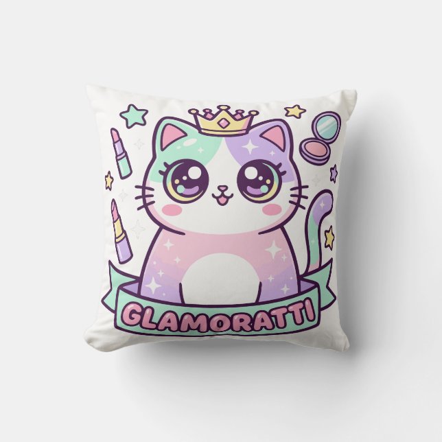 Glamoratti Katze Kissen (Vorderseite)