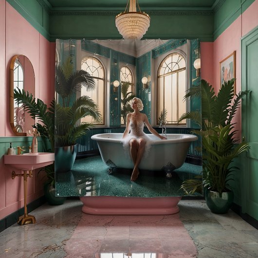 Glamorous 1920s vibes duschvorhang