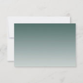 Glamorous 21st Birthday Emerald Green Frosted Save The Date (Rückseite)