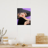 GLAMOROUS 40ER ERA LADY, POSTER (Küche)
