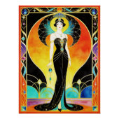 Glamorous Art Deco Siren (2) Poster (Vorderseite)