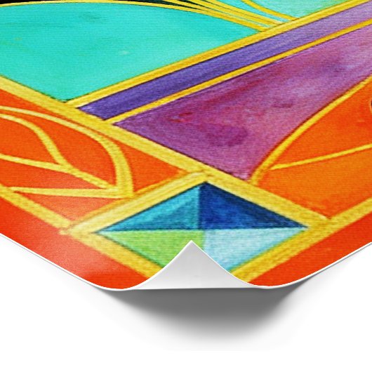 Glamorous Art Deco Siren (2) Poster (Ecke)