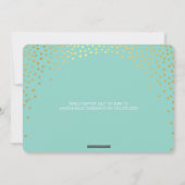 GLAMOROUS BAT MITZVAH rustikale Goldpfeife Einladung (Rückseite)