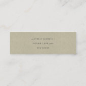 GLAMOROUS BLAUE SILVER LOTUS BLUE LOTUS FLORAL ADR MINI VISITENKARTE (Rückseite)