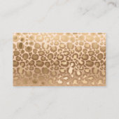 Glamorous Brown Tiger Stripes Animal Print Platzkarte (Rückseite)