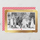 GLAMOROUS CHRISTMAS KARTE Glattglas Gold gebürstet (Vorne/Hinten)