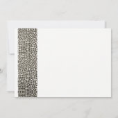 GLAMOROUS COPPER SILVER DOTS MOSAIC BRAUTPARTY EINLADUNG (Rückseite)