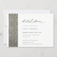 GLAMOROUS COPPER SILVER DOTS MOSAIC BRAUTPARTY