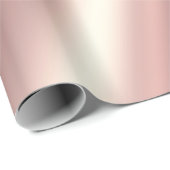 Glamorous Elegant Template Rose Gold Gift Geschenkpapier (Rolleneckpunkt)