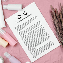Glamorous EYELASH EXTENSION CONSENT FORM Flyer