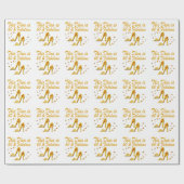 GLAMOROUS GOLD 60. BIRTHTAG GESCHENKPAPIER (Flach)