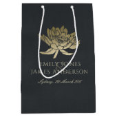 GLAMOROUS GOLD BLAUE BLACK LOTUS FLUSSBREITE MITTLERE GESCHENKTÜTE (Vorderseite)