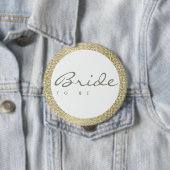 GLAMOROUS GOLD WHITE MOSAIC DOTS BRITS TO BE BUTTON (Beispiel)