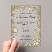 Glamorous Golden Decorations Christmas Party  Acryleinladungen (Insitu (Handheld))