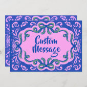 Glamorous Greetings Mitteilungskarte (Vorne/Hinten)