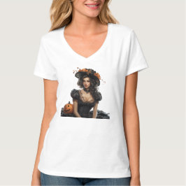 GLAMOROUS HALLOWEEN BUTTON UP MIRL T-Shirt