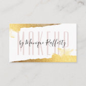 GLAMOROUS LUXE Stilvolle Imitate vergoldet goldfar Visitenkarte (Vorderseite)