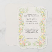 Glamorous Regency Garden Wedding Invitations  Einladung (Vorne/Hinten)