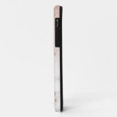 Glamorous Rose Gold White Glitter Marble Gradient Case-Mate iPhone Hülle (Hinten/Links)