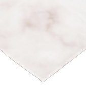Glamorous Rose Gold White Glitter Marble Gradient Tischdecke (Schrägansicht)