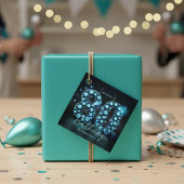 Glamorous Sapphire Gem 80th Birthday Party Geschenkanhänger