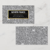 GLAMOROUS SPARKLE niedlicher stilvoller vergoldete Visitenkarte (Vorne/Hinten)