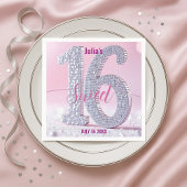 Glamorous  Stylish Chic Rhinestone Sweet Sixteen Serviette