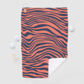 Glamorous Tiger Stripes Animal Print Golfhandtuch (Insitu)