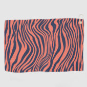 Glamorous Tiger Stripes Animal Print Golfhandtuch (Horizontal)