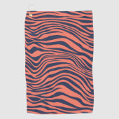 Glamorous Tiger Stripes Animal Print Golfhandtuch (Vorderseite)