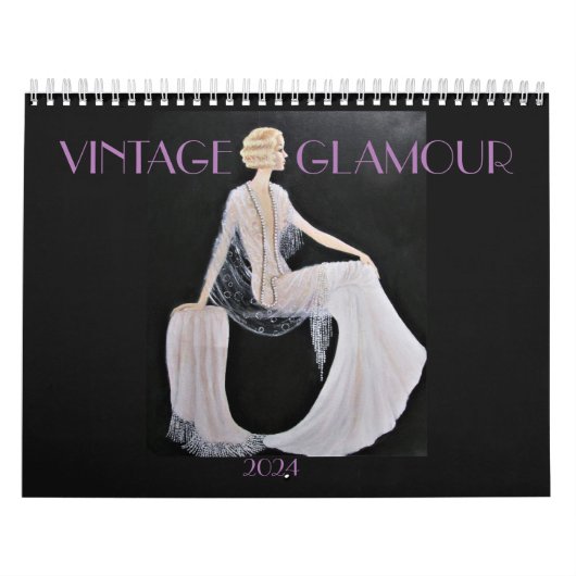 GLAMOROUS VINTAG LADIES CALENDAR, 2024 KALENDER (Titelbild)