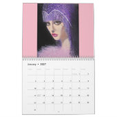 GLAMOROUS VINTAG LADIES CALENDAR, 2024 KALENDER (Jan 2027)
