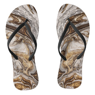 Glamour 001 Flüssig-Brauntöne Badesandalen