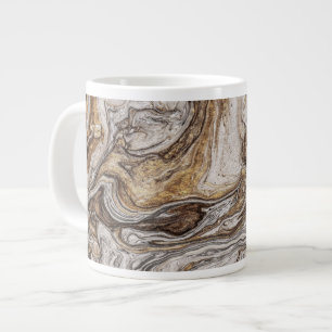 Glamour 001 flüssige braune Farben Jumbo-Tasse