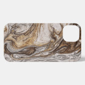 Glamour 001 flüssige Brauntöne iPhone Hülle (Rückseite (Horizontal))