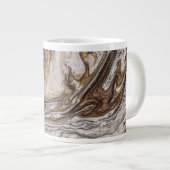 Glamour 001 flüssige Brauntöne Jumbo-Tasse (Vorderseite Rechts)