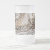 Glamour 001 flüssige Brauntöne Mattglas Bierglas (Mittel)