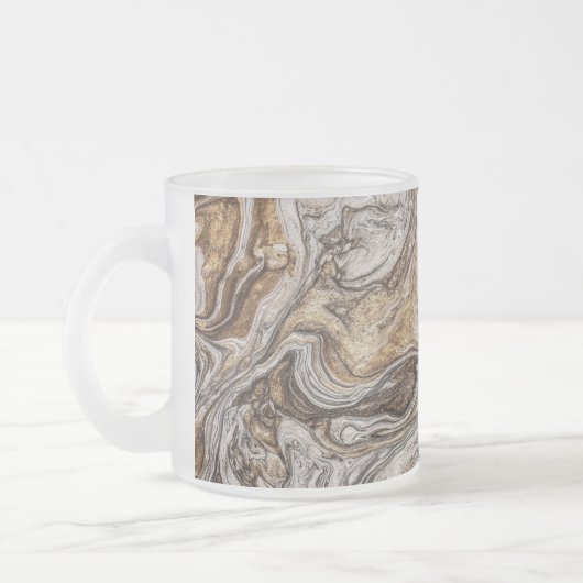 Glamour 001 flüssige Brauntöne Mattglastasse (Links)