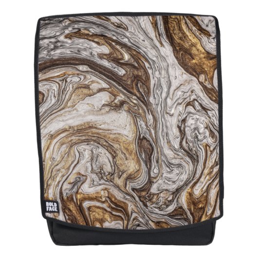 Glamour 001 flüssige Brauntöne Rucksack (Vorderseite)