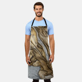 Glamour 001 flüssige Brauntöne Schürze (Getragen)