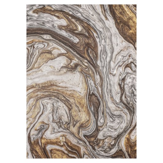 Glamour 001 flüssige Brauntöne Tischdecke (Vorderseite)