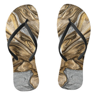 Glamour 002 Brauntöne flackern Flops Badesandalen