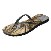 Glamour 002 Brauntöne flackern Flops Badesandalen (Schrägansicht)