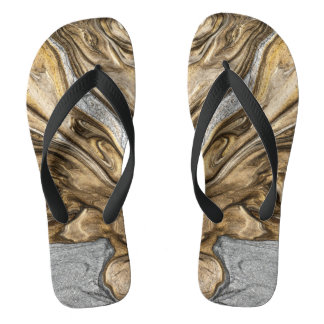 Glamour 002 flüssige Brauntöne Badesandalen